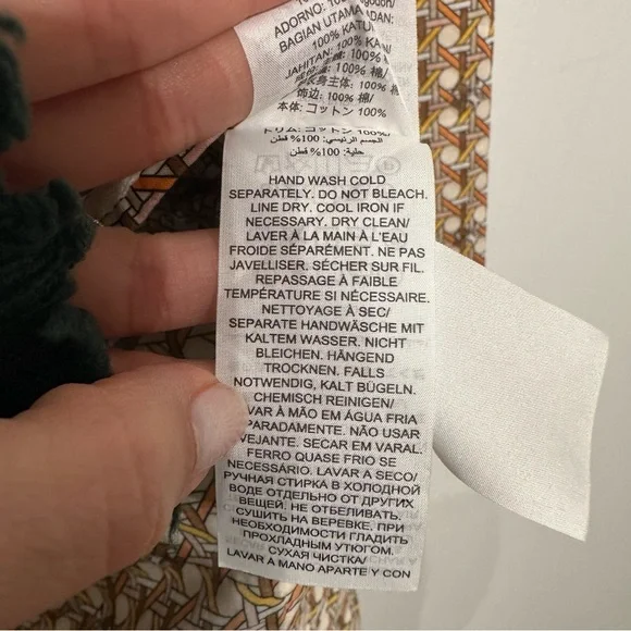 Tory Burch Tassel Tory Tunic Buttermilk Small - Picture 10 of 10